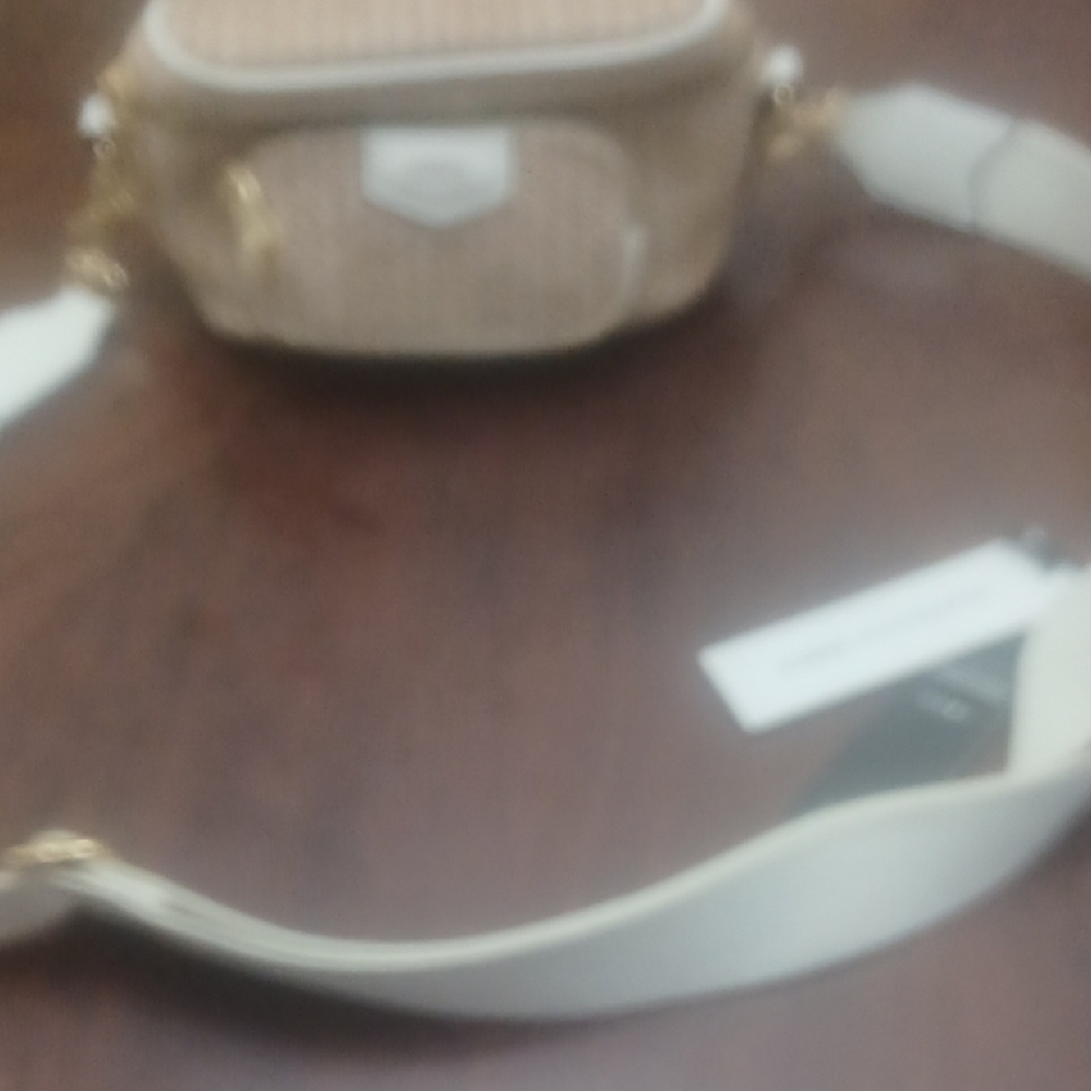 Aimee Kestenberg Beige and White Belt Bag